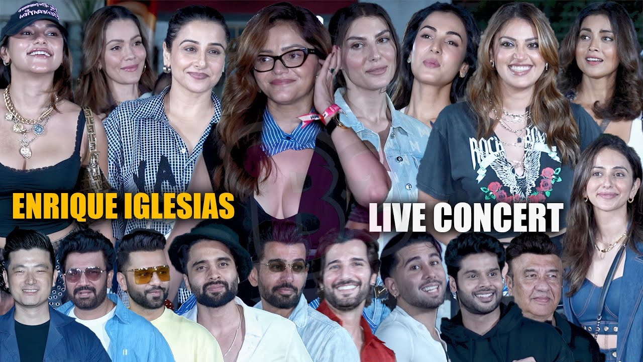 Celebrities at Enrique Iglesias Live Concert in Mumbai 🎤