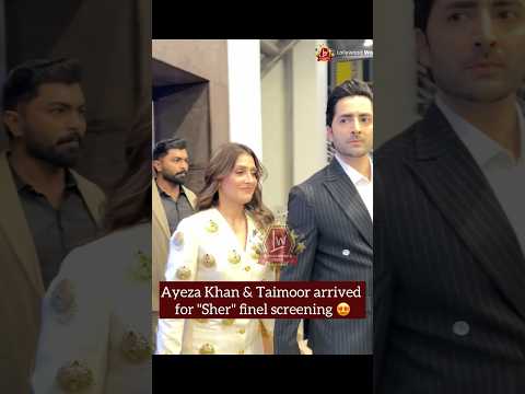 Ayeza Khan & Danish Taimoor at Sher last episode premier π₯π | Pakistani Drama | Sher Drama |