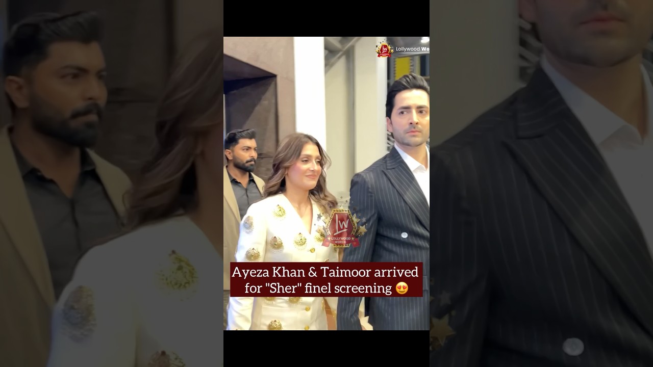 Ayeza Khan & Danish Taimoor Shine at the Last Episode Premiere of 'Sher' 🔥