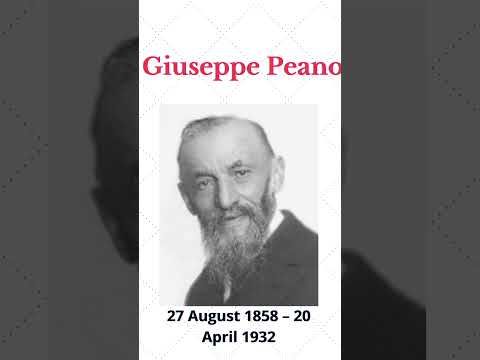 Giuseppe Peano: Known for Peano axioms.