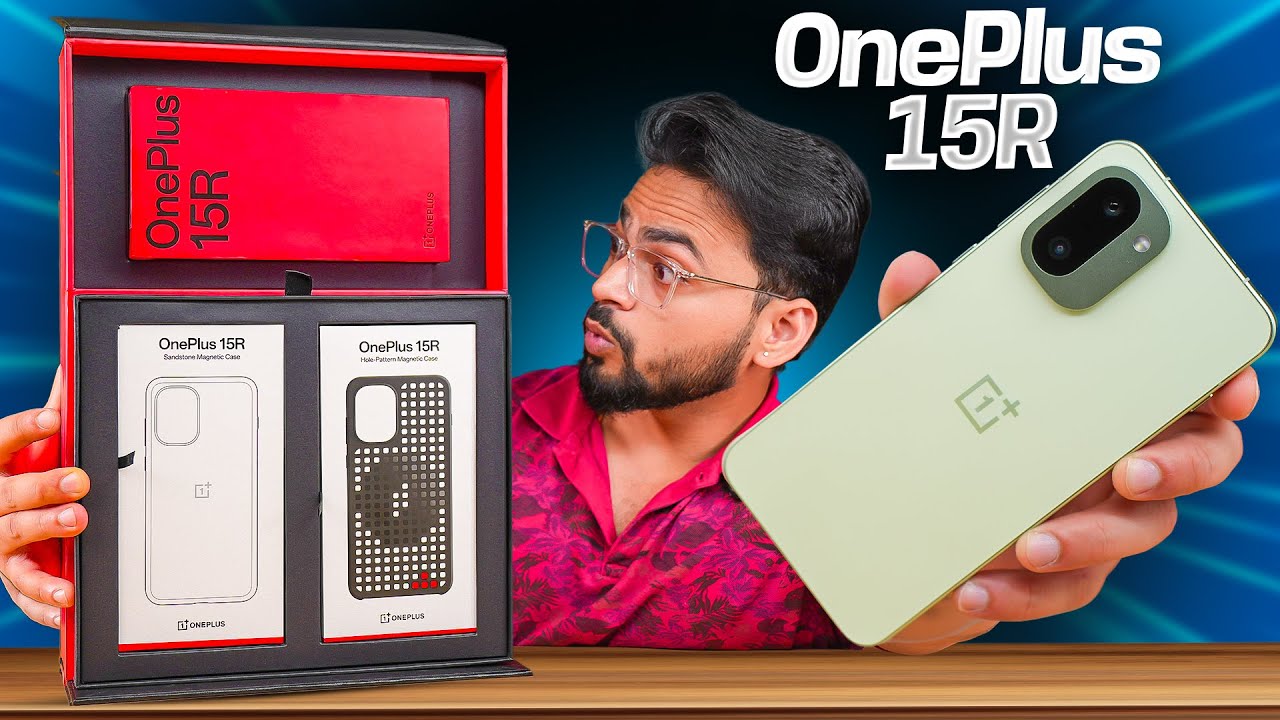 OnePlus 15R Unboxing: 165Hz AMOLED & 7400mAh 🔋