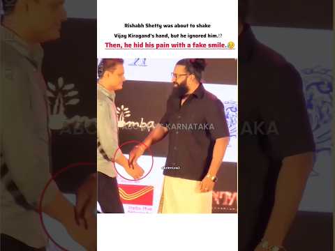 this person ignore Rishab Shetty ⁉️🤔😯😥#youtube #love #explore #shorts #viral #trending