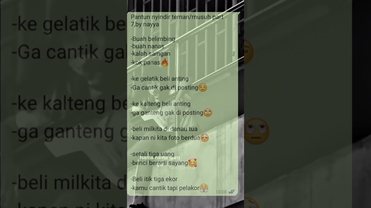 Pantun Sindiran untuk Teman dan Musuh - Part 7 oleh Nayya 🌸