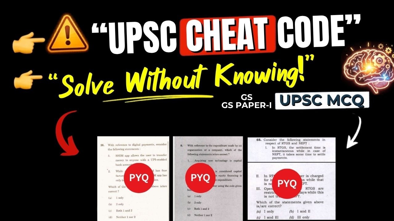 UPSC Prelims Hack: Solve 60% Questions Without Knowing Answer! | Elimination Trick