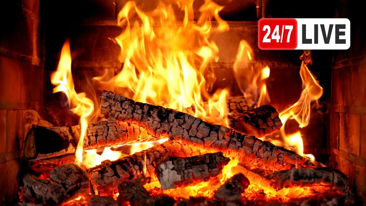Cozy 4K Fireplace Live Stream π₯ for Relaxation 2024