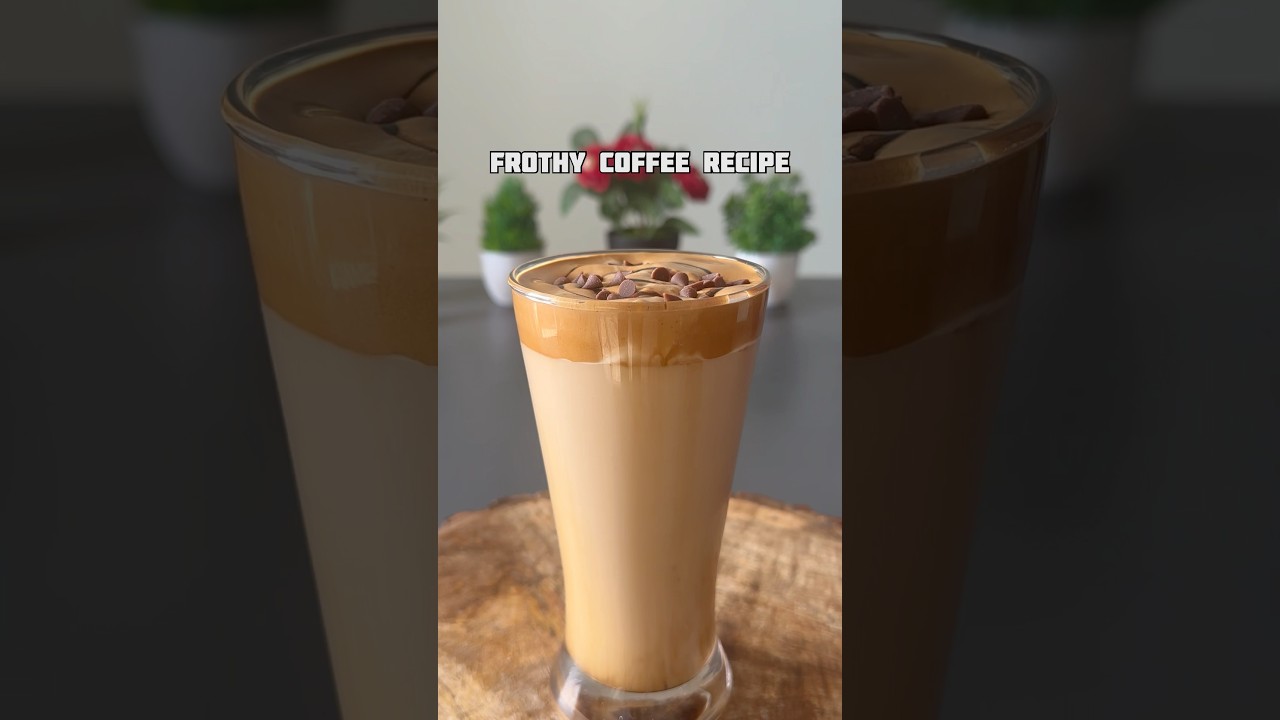 Frothy Coffee Recipe ☕ #shorts