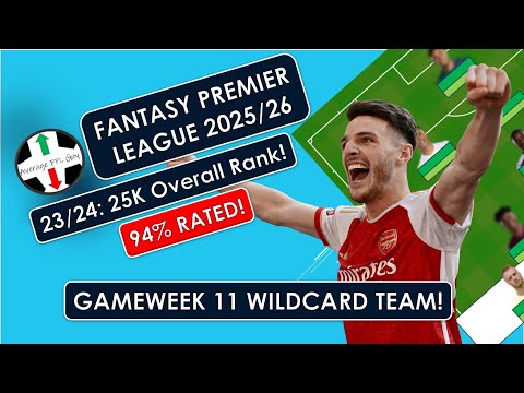 94% Rated Wildcard Team for Gameweek 11! Fantasy Premier League Tips! FPL 25/26