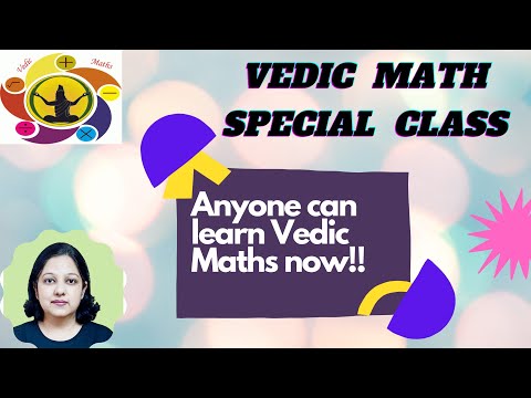 Vedic Math Special Class 1| Vedic Maths for kids| Vedic Maths with fun |