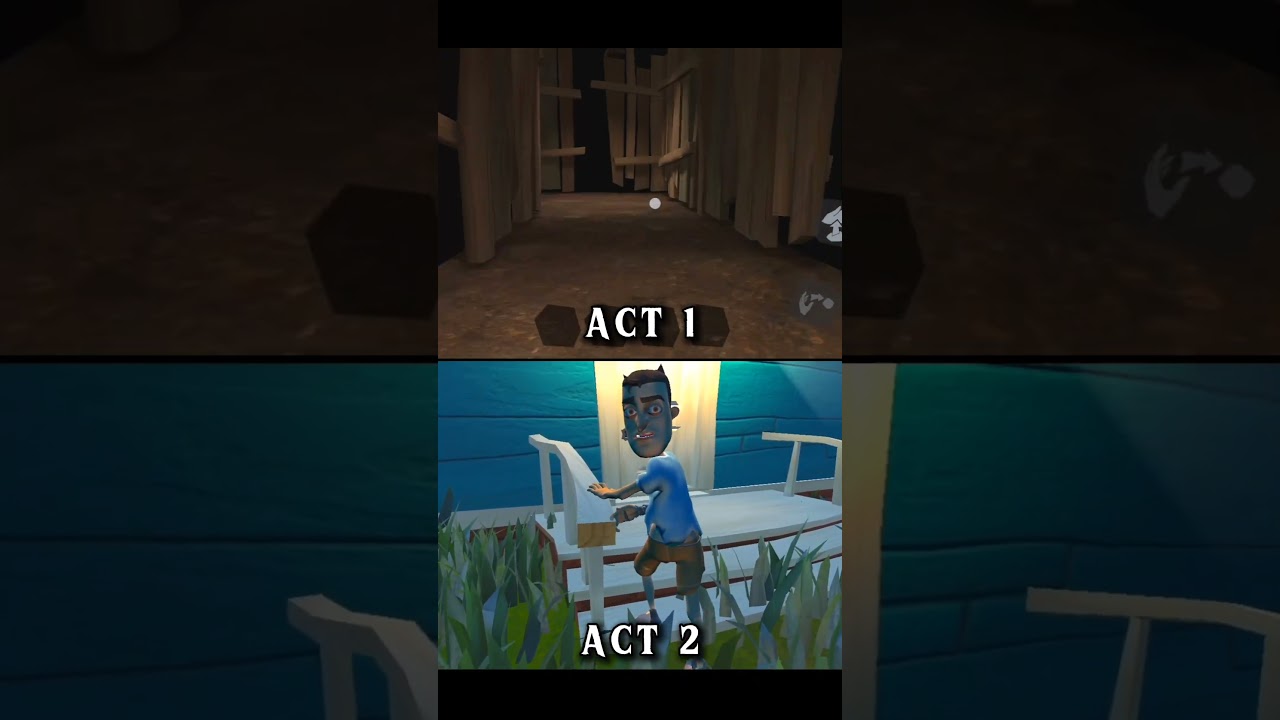 Hello Neighbor Act 1 & 2 Ending Revealed 😰🔥