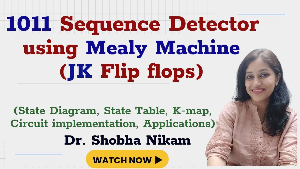 1011 Sequence Detector with Mealy Machine & JK Flip Flops