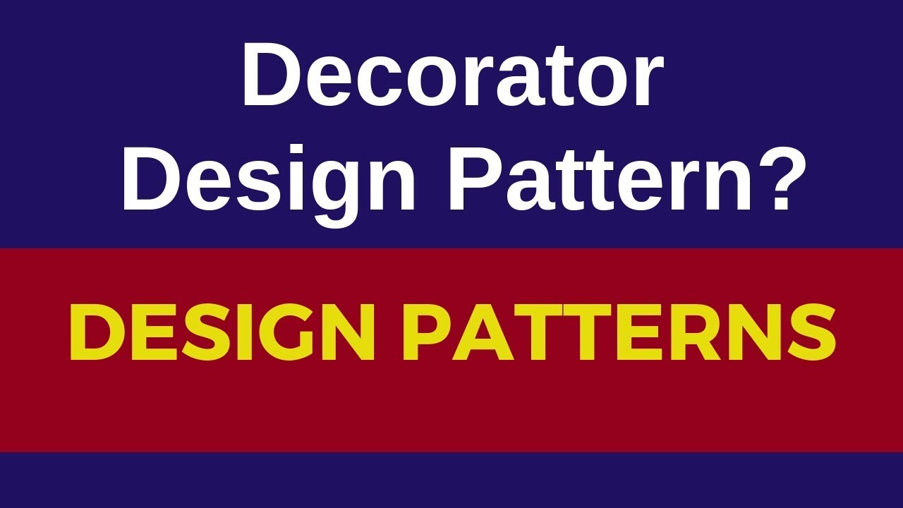 Decorator design pattern real time example|decorator pattern