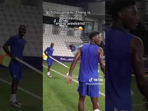 Tchouaméni Relaxed After Training 🇫🇷