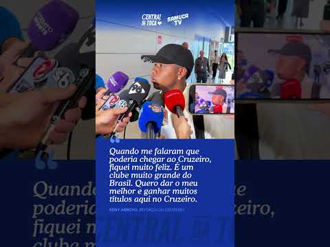 “MUITO FELIZ DE CHEGAR AO CRUZEIRO, UMA EQUIPE MUITO GRANDE”, DIZ KENY ARROYO 💙⚽
