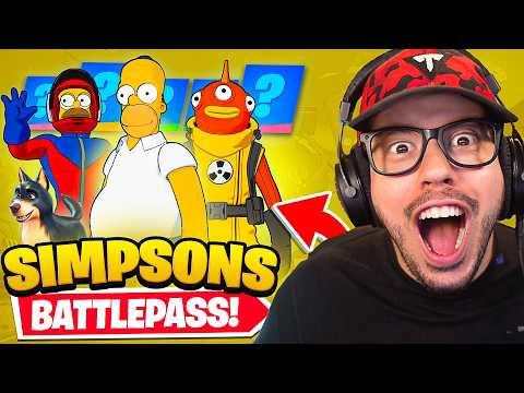 FIRST LOOK *Simpsons* BATTLE PASS in Fortnite!