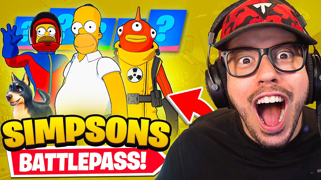 First Look at the Simpsons Battle Pass in Fortnite! 🎮