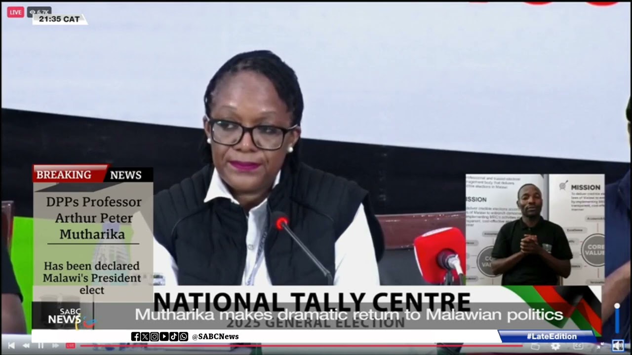 Breaking: Peter Mutharika Declared Malawi's President-Elect 🇲🇼