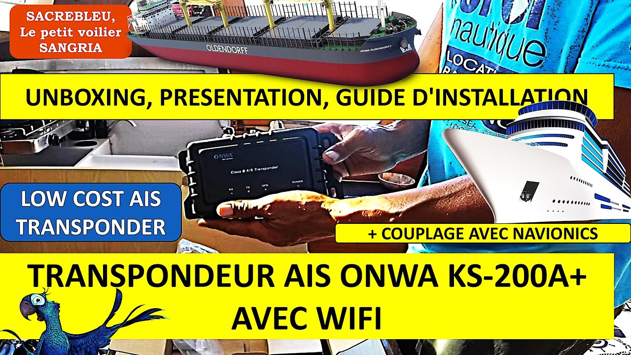 Unboxing & Setup of AIS Transponder ONWA KS-200A+ 🚤