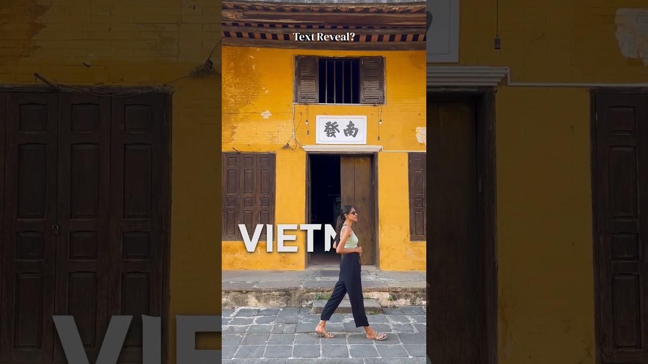 Travel Video Editing Hack: Text Reveal ✈️