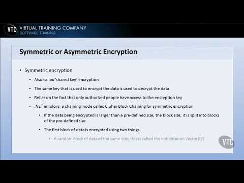 Programming in C# - Exam 70-483 - 88   Symmetric or Asymmetric Encryption