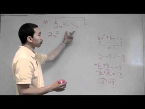 ALGEBRA: Factoring Polynomials Using The AC Method