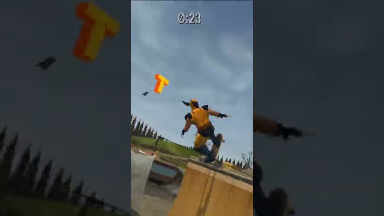Wolverine with the midair combo - Tony Hawk pro skater 3
