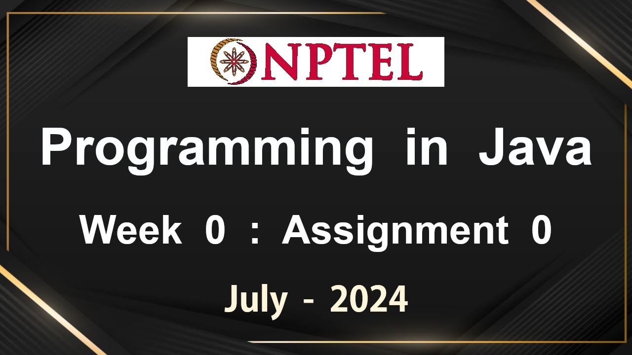 Java Week 0 Assignment 0 Answers & Solutions 🖥️