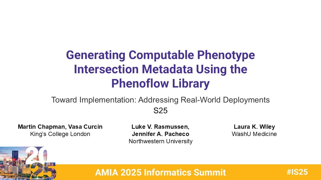 Computable Phenotype Intersection Metadata Generation with the Phenoflow Library