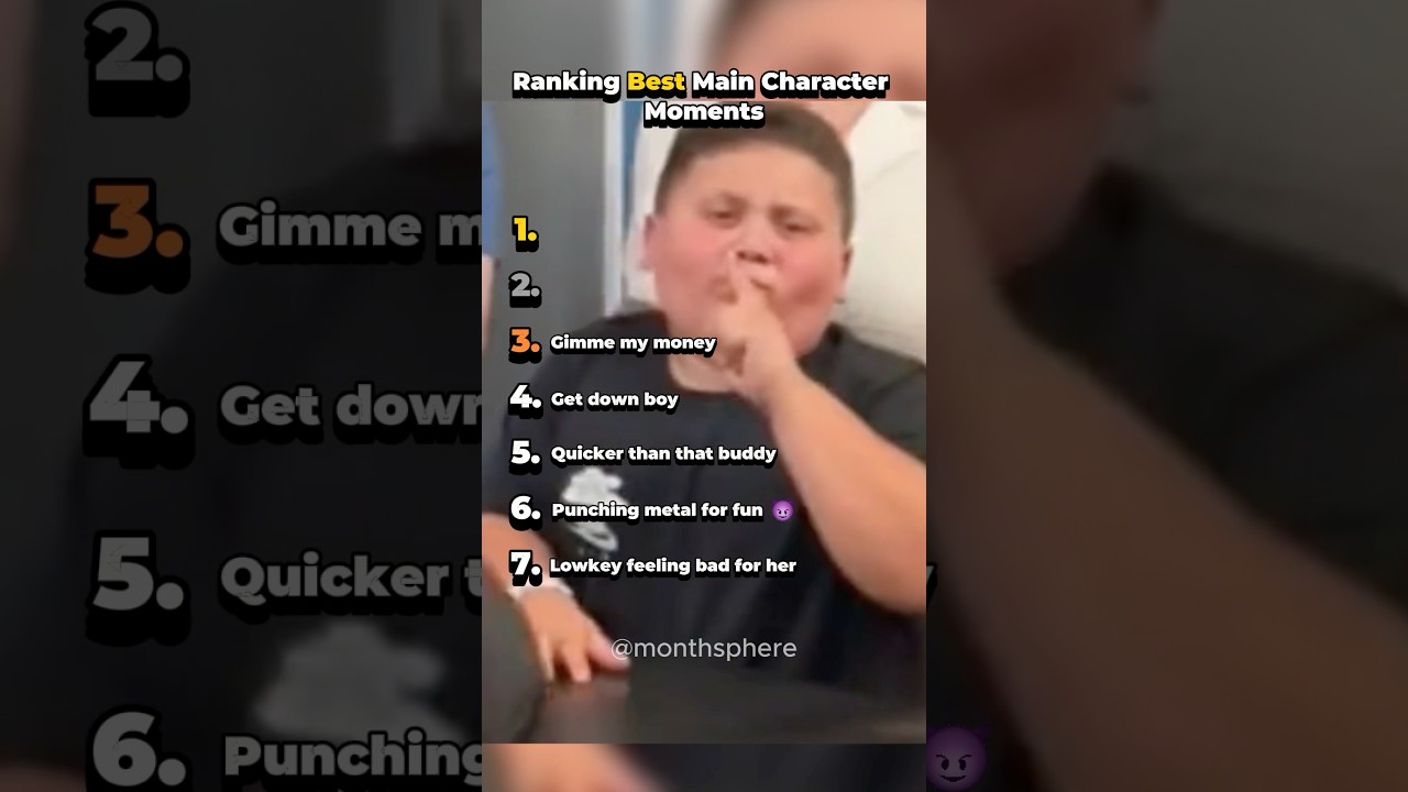 Ranking the Best Main Character Moments #shorts