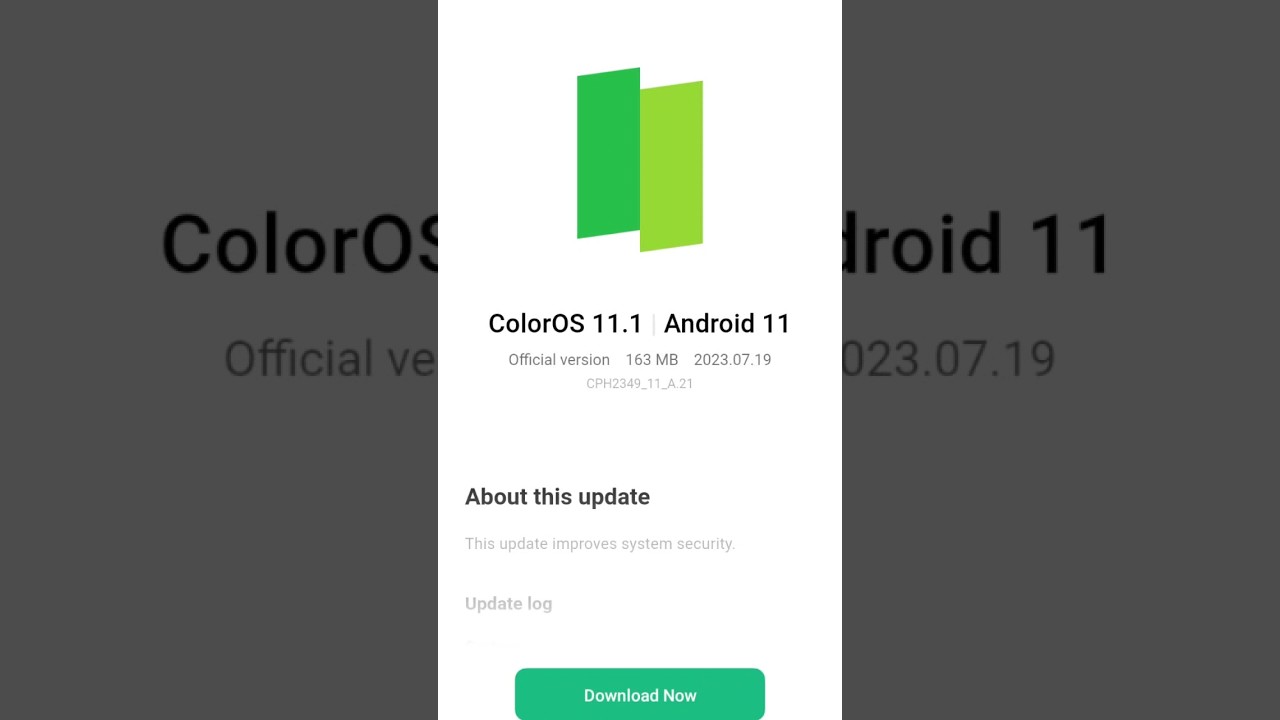 ColorOs 11.1 Android 11 New update oppo A16k