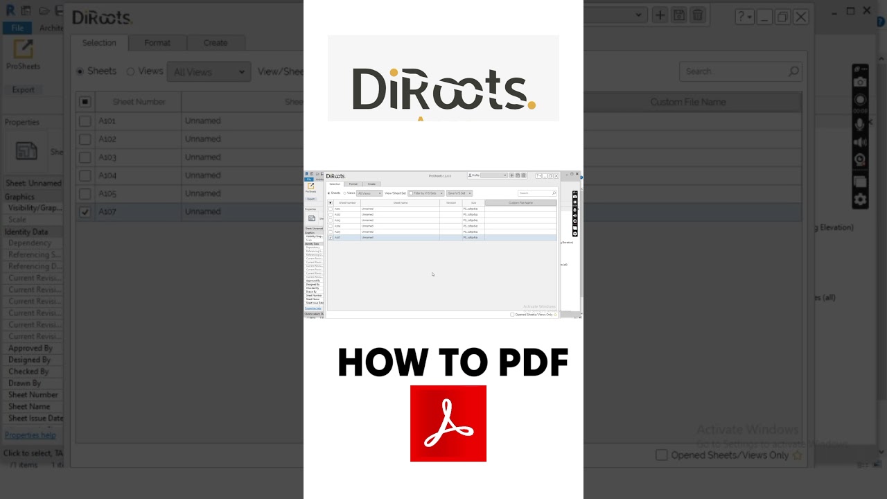 DiRoots PDF Integration in Revit 📄