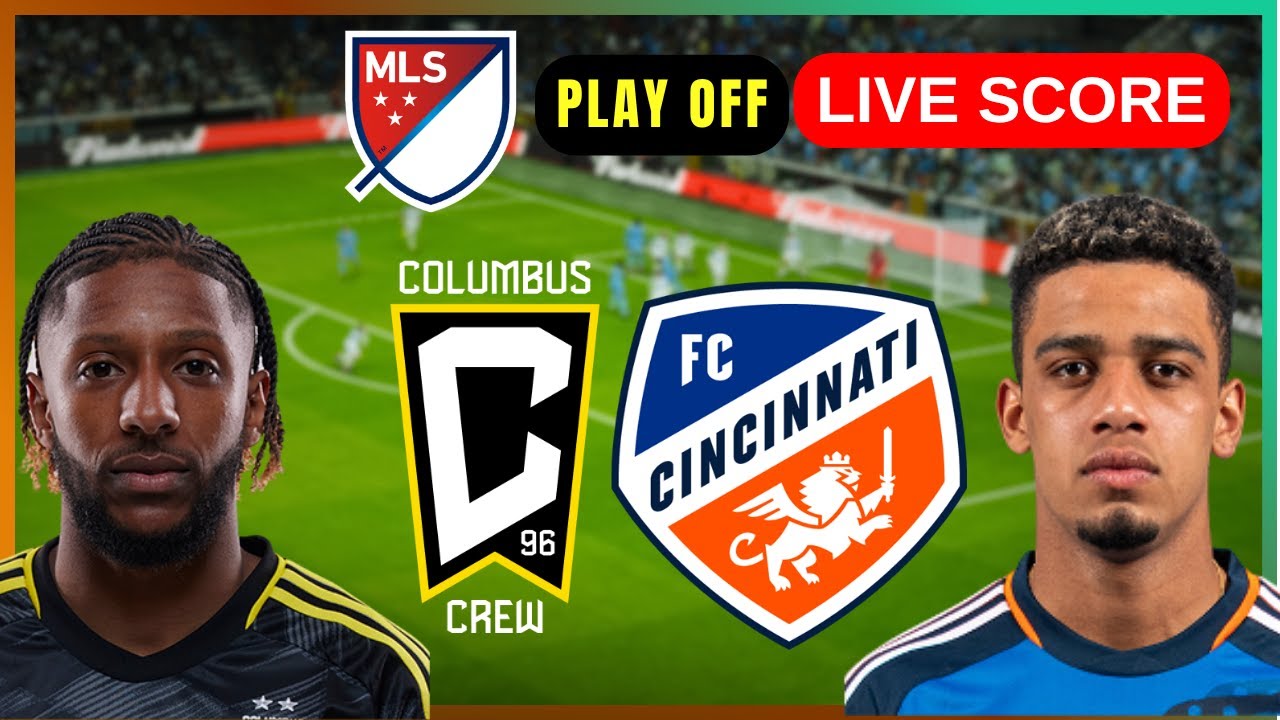 Columbus Crew vs FC Cincinnati | Live MLS Playoffs 2025 ⚽