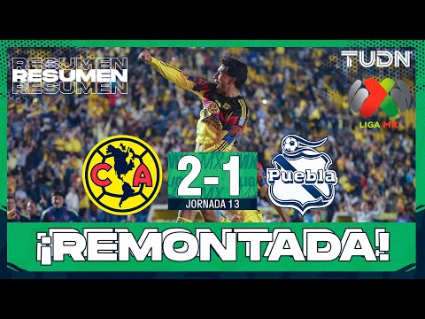 Resumen y goles | América 2-1 Puebla | Liga MX - Jornada 14 Apertura 2025 | TUDN