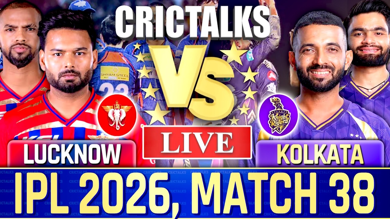 Live: Lucknow vs Kolkata, Live Match Today IPL 2026, Live Cricket Commentary, Scores 2nd Inn