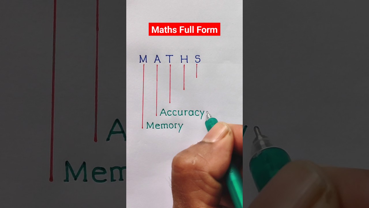 MATHS Full Form Explained 📚