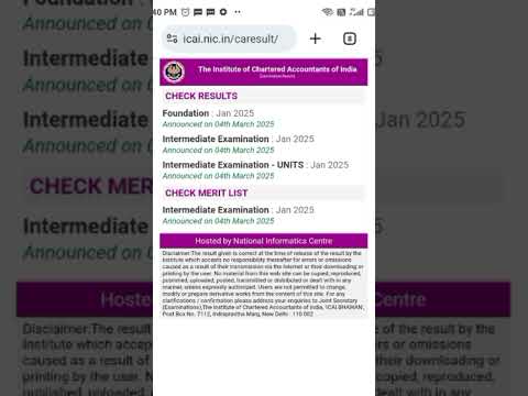 ICAI Result 2025 OUT | CA Foundation, Inter, Final Results Declared | Direct Link @ icai.nic.in