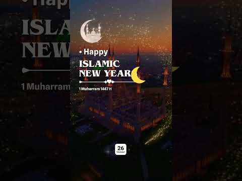 🌙✨ Happy Islamic New Year 1447 AH | Wishing You a Year of Peace & Barakah 🌸