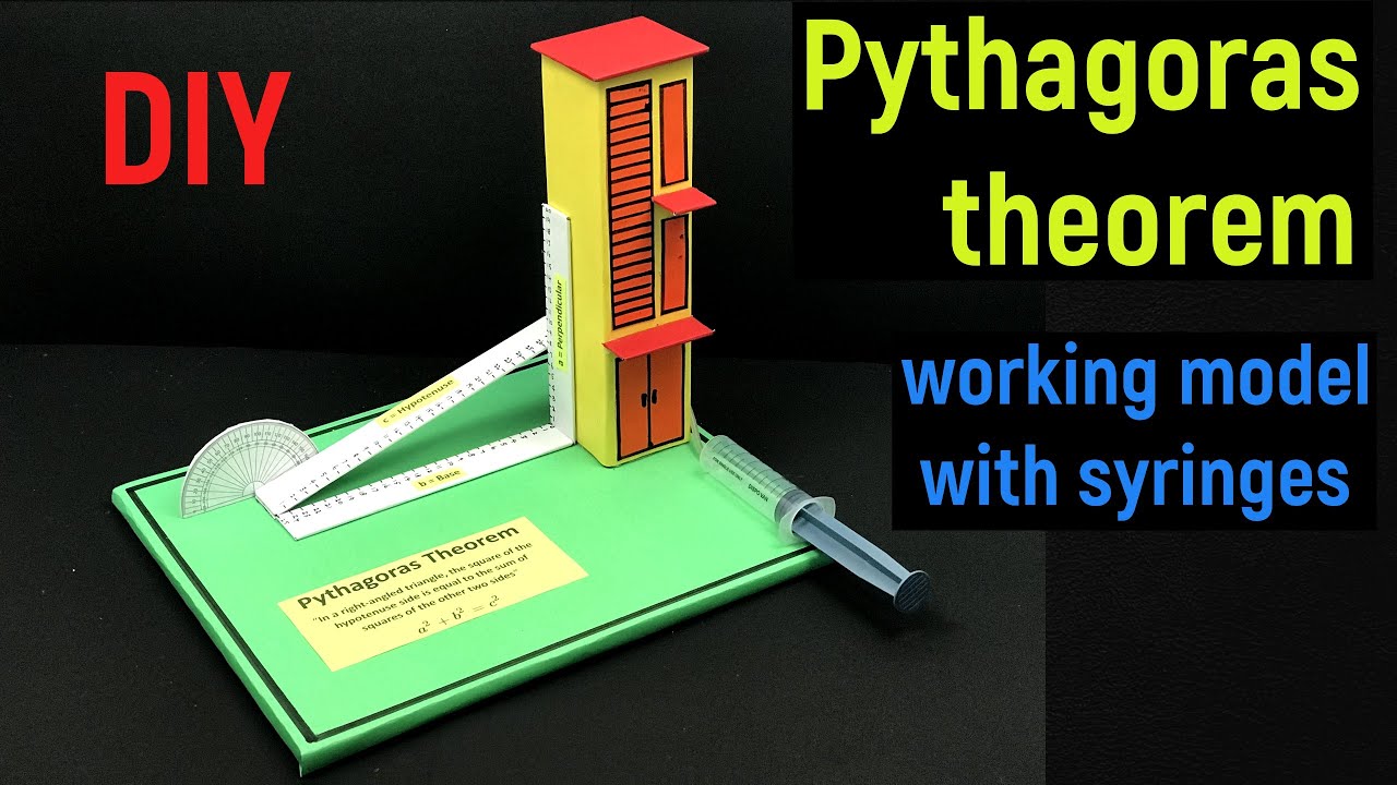 Easy DIY Pythagoras Theorem Working Model for Math Exhibitions 🧮