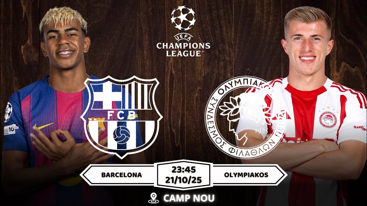 Nhận định & Kèo Barcelona vs Olympiakos 21/10 ⚽