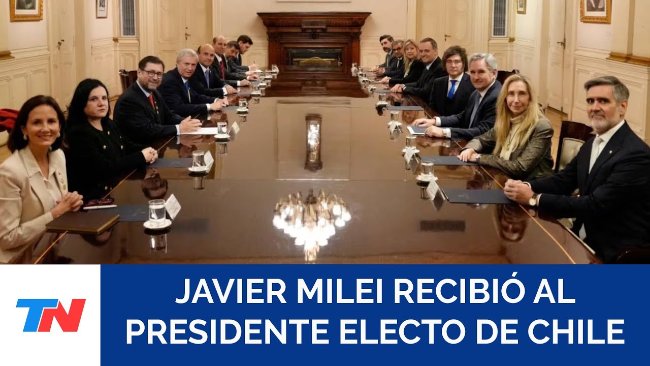 Javier Milei recibió al presidente de Chile para profundizar el comercio y reforzar la seguridad