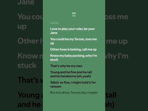 BMF - SZA (Lyrics)