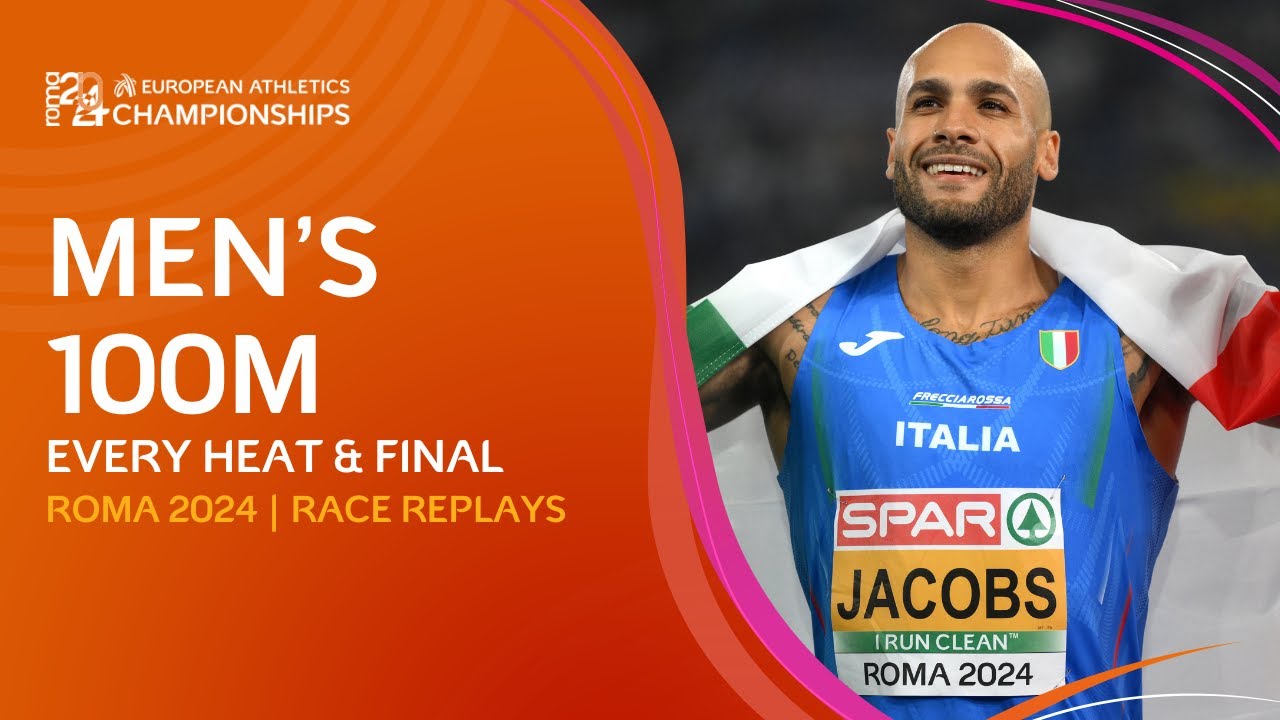 Jacobs Dominates Rome 2024: Every 100m Heat & Final Highlights 🇮🇹