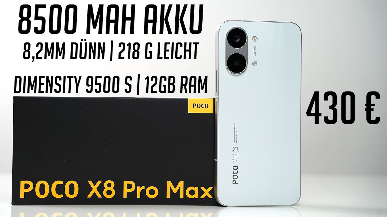 Dieses 430€ Smartphone ist unglaublich: Poco X8 Pro Max Unboxing & Erster Eindruck (Deutsch)