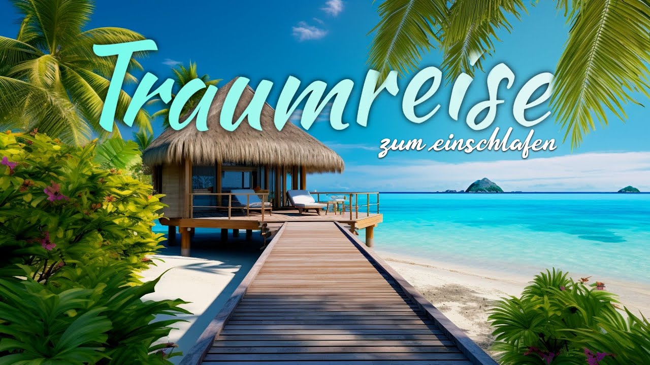 Entspanne dich auf der Tropeninsel: Sanft einschlafen mit Meeresklängen 🌴