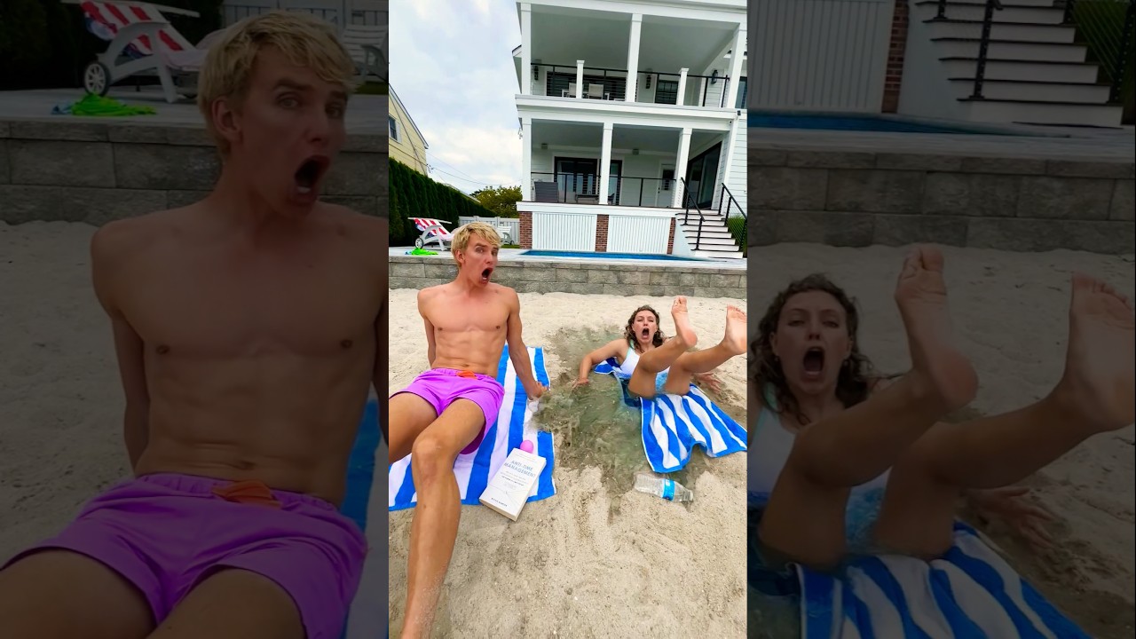 I Fell Deep into the Sand! (Beach Prank!)