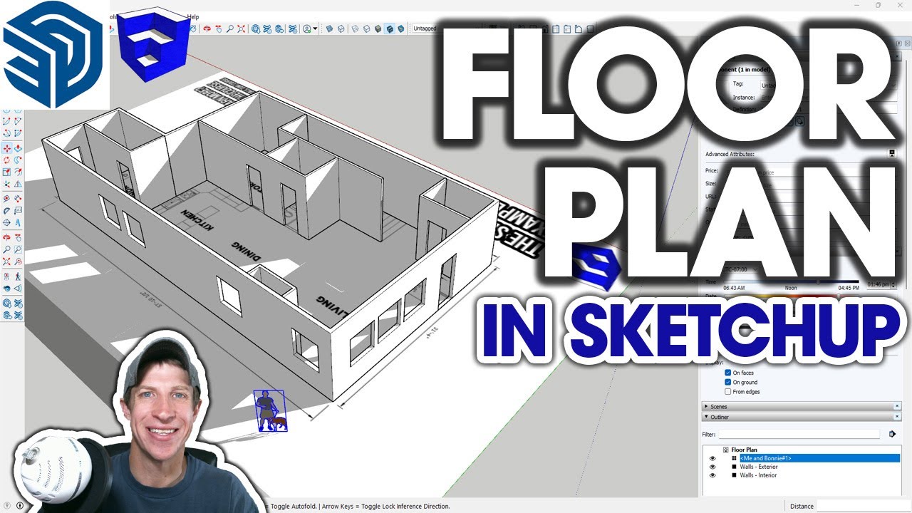 SketchUp Pro Beginners: Create Floor Plans in 2024 π