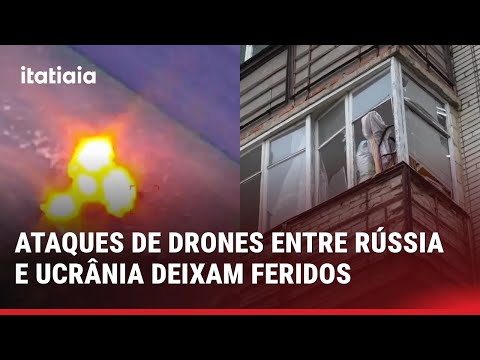 ATAQUES DE DRONES MARCAM GUERRA ENTRE RÚSSIA E UCRÂNIA NESTA TERÇA-FEIRA