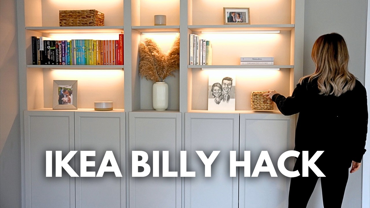 DIY Built-In Shelves with IKEA Billy Bookcase 🛠️