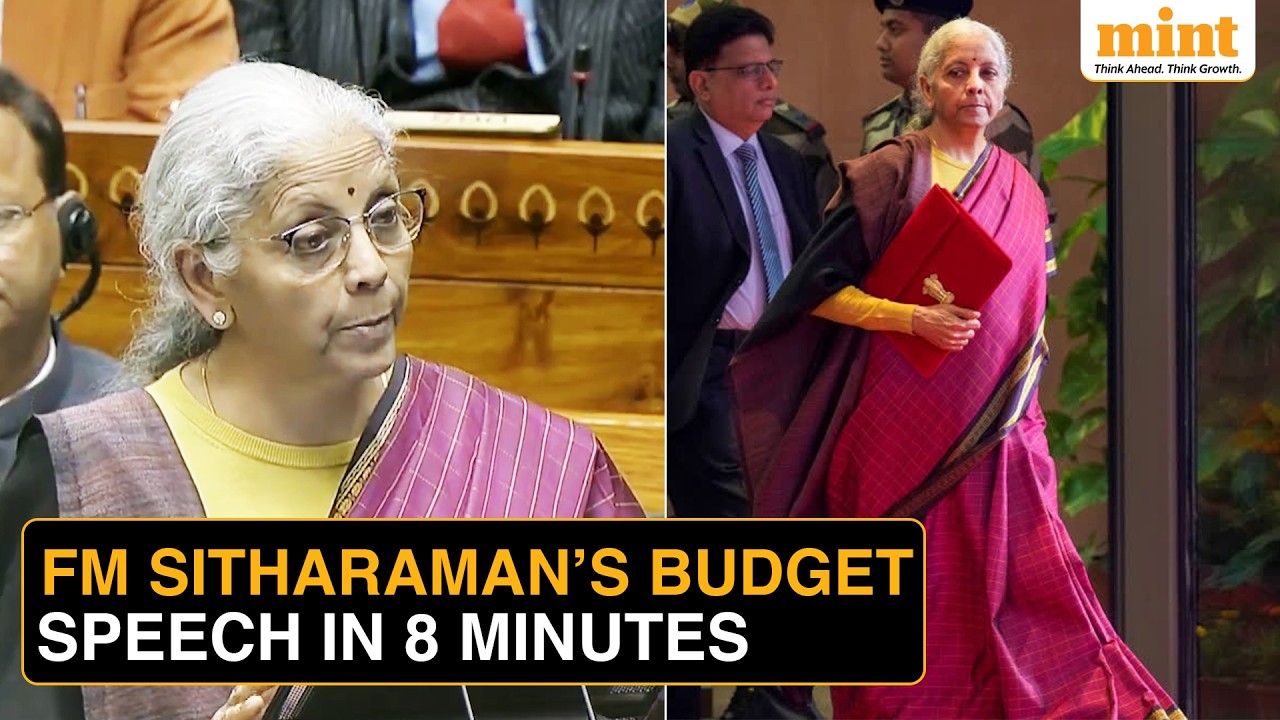 Budget 2026 Speech in 8 Mins: Content Labs, Tourism Boost, STT Hike, Key Points From FM Sitharaman’s