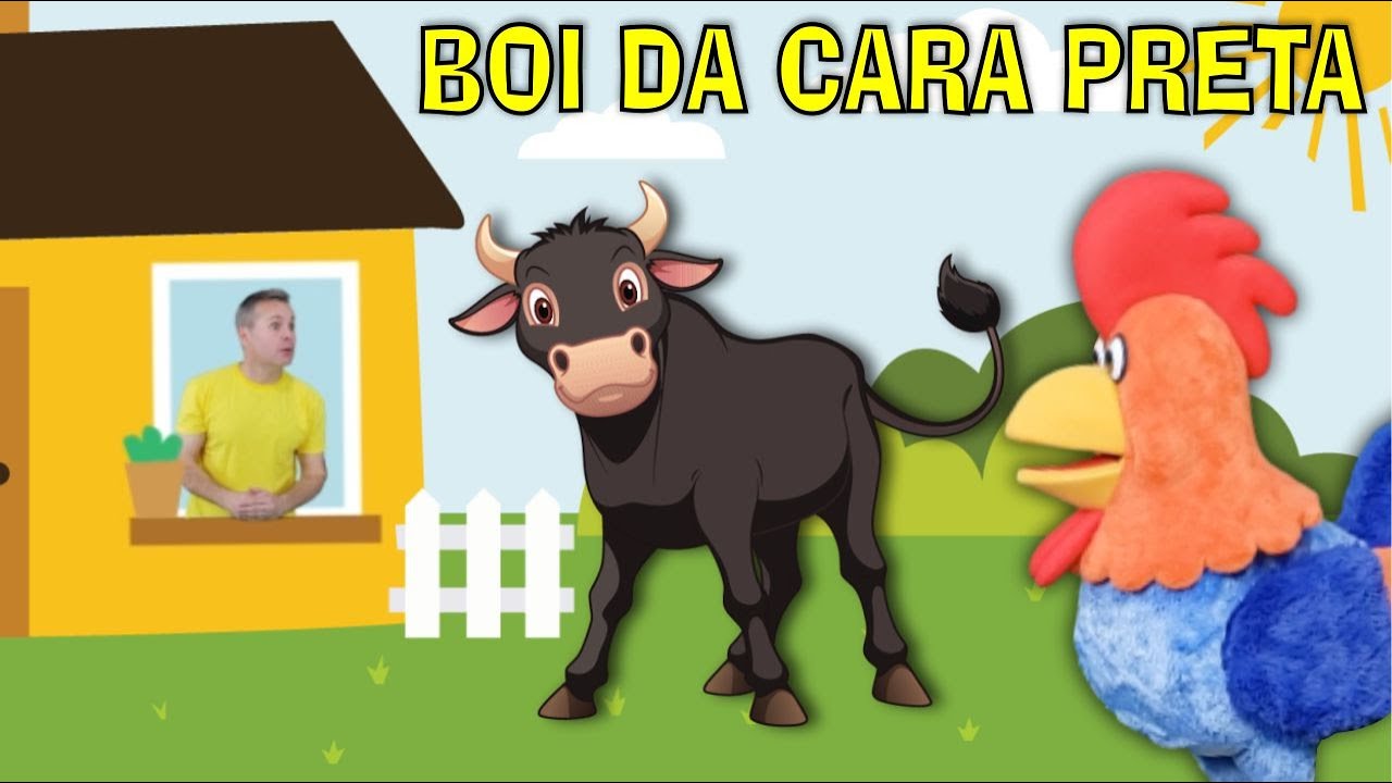 Boi da Cara Preta 🎶 Canção de Ninar para Crianças - Tio André e o Galo Cocó