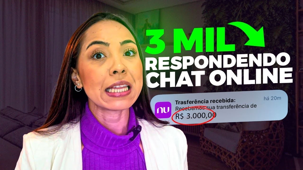 Ganhe R$3 mil/mês como Atendente de Chat Online 💬